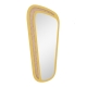 Miroir en bois et cannage made in France